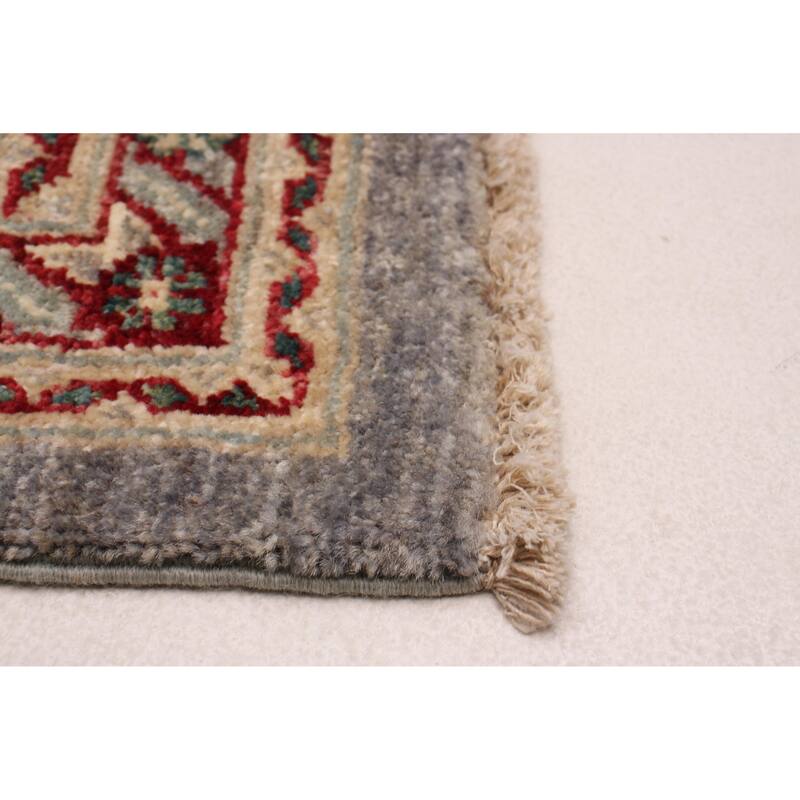 ECARPETGALLERY Hand-knotted Aryana Grey Wool Rug - 2'8 x 9'7