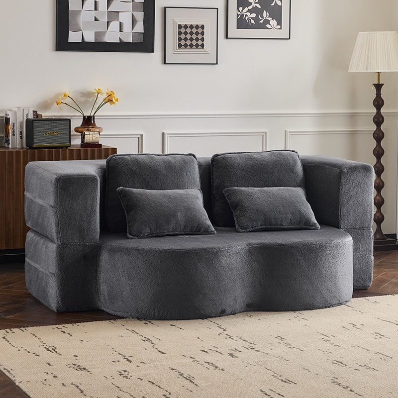Luxury Sleeper Sofa Bed with Soft Cushion - Ultimate Comfort for Your Home