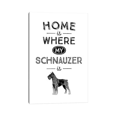 iCanvas "Schnauzer" by Alchera Design Posters Canvas Print