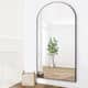 Modern Arched Dressing Mirror Full-length Floor Mirror with Standing - 71"x32" - Black