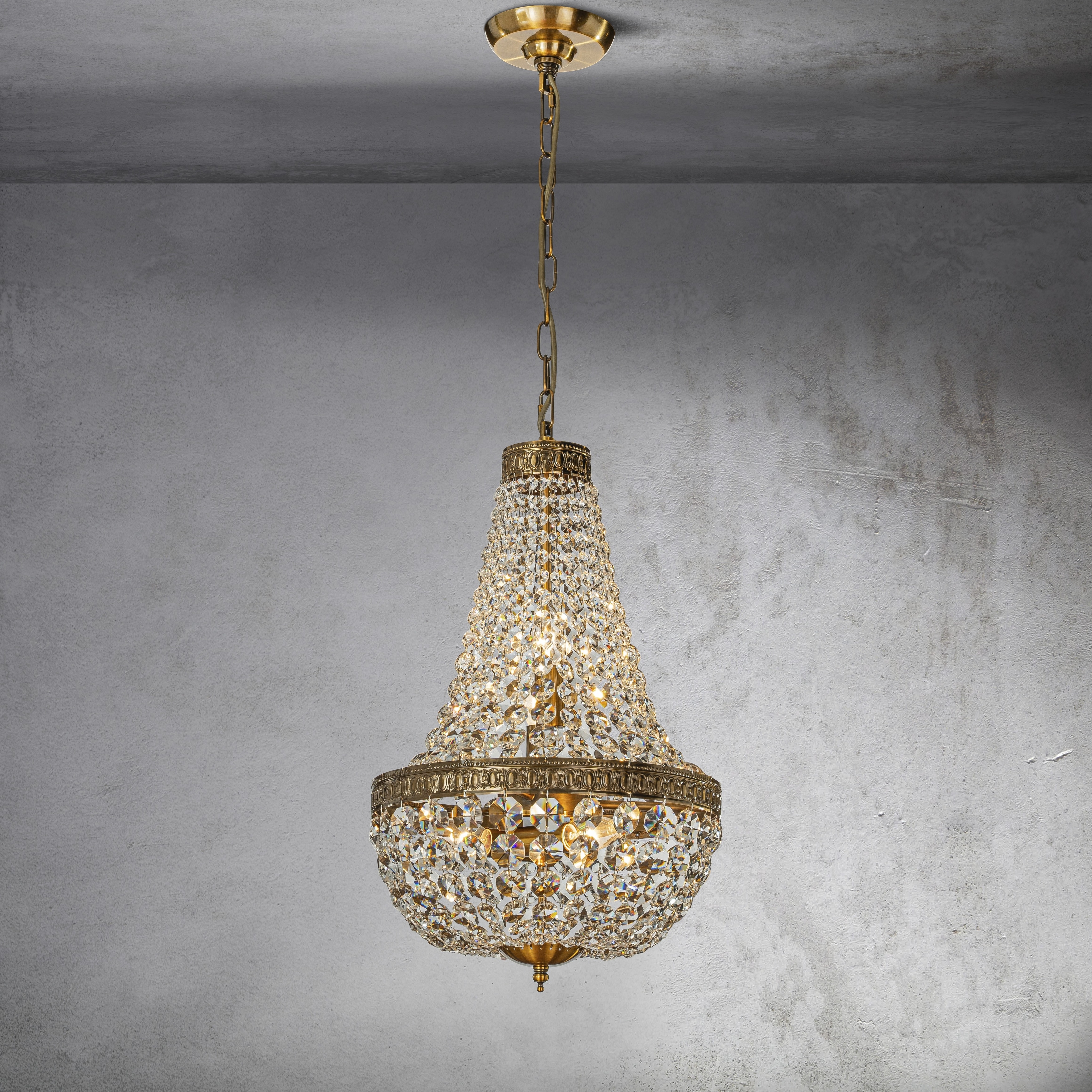 Antique basket chandelier discount