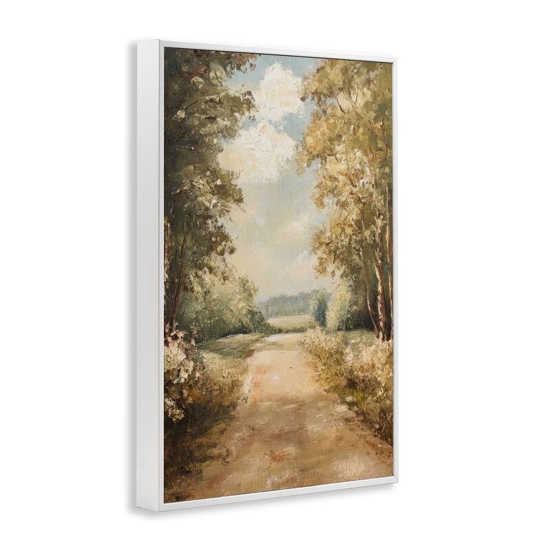 Stupell Walk Through Country Forest Framed Giclee Art Design By Petal Prints Design