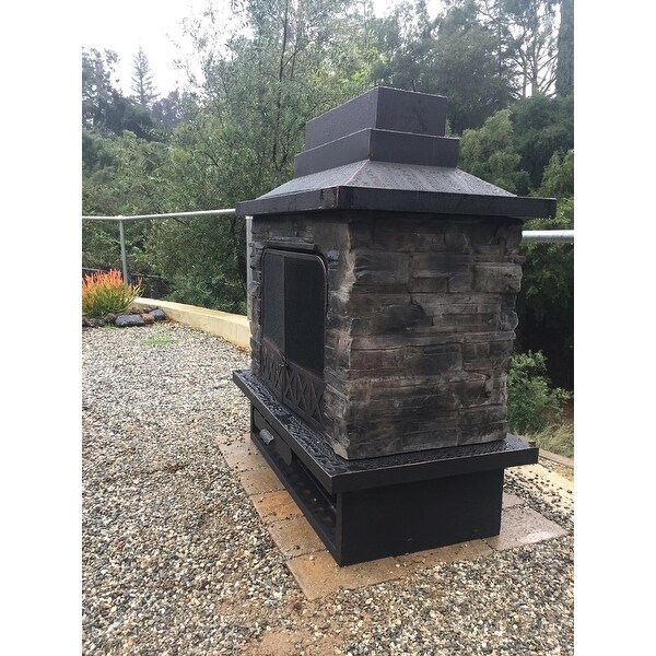 Top Product Reviews For Sunjoy Farmington 48 Inch Faux Stone Steel