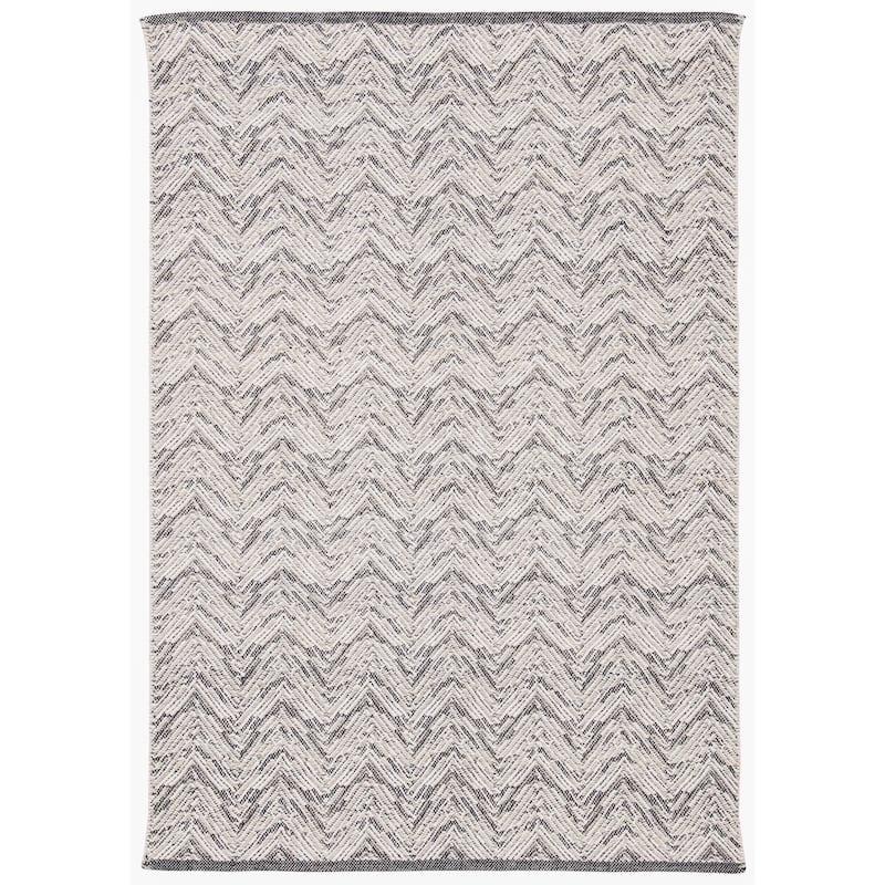 SAFAVIEH Handmade Kilim Wafa Wool Rug - 4' x 6' - Grey/Beige