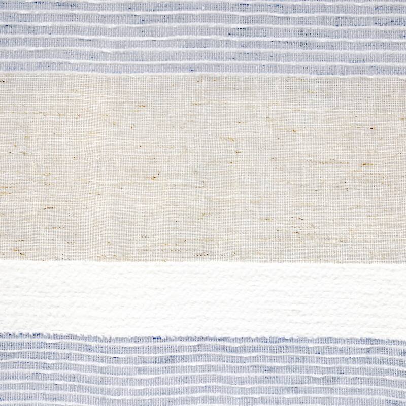 Nathan Stripe Sheer Dual Header Curtain Panel