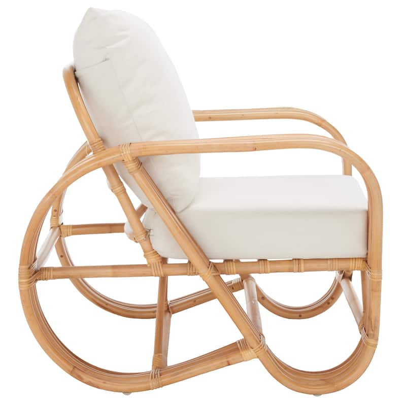 SAFAVIEH Alvena Accent Chair with Cushion - 30" W x 33" D x 29" H - 30Wx33Dx29H