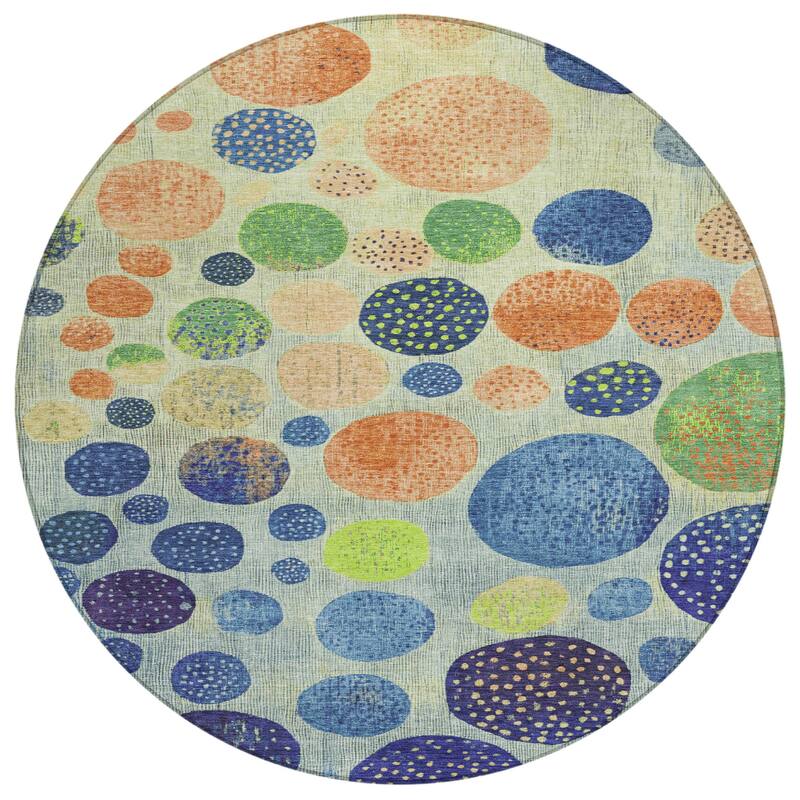 HomeRoots Geometric Transitional Rectangle Outdoor Rug