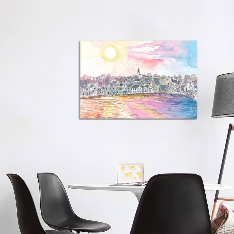 iCanvas "Nantucket Massachusetts Harbour Scene At Sunset" by Markus & Martina Bleichner Canvas Print - 26x40x1.5
