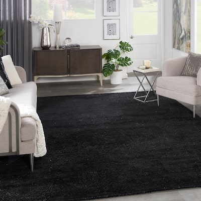 Michael Amini Abstract Linear Shimmer Area Rug