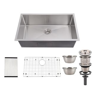 Stainless Steel Kitchen Sink,with Accessories,Easy Drain and Low Noise