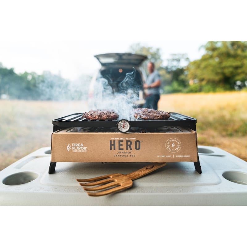 Fire & Flavor Hero Grill System - Black