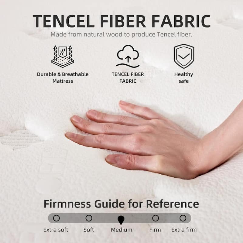 12 inch Gel Memory Foam Independent Bagged Spring Mattress in a Box