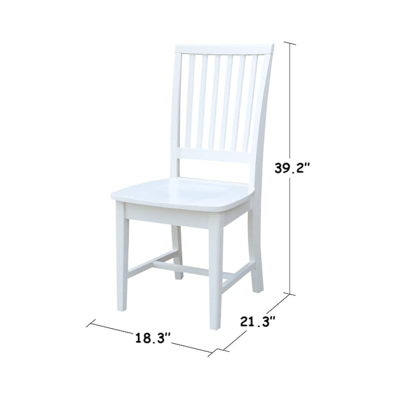 Solid Wood Mission Dining Side Chairs - Set of 2