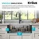preview thumbnail 6 of 159, KRAUS Standart PRO Undermount Single Bowl Stainless Steel Kitchen Sink