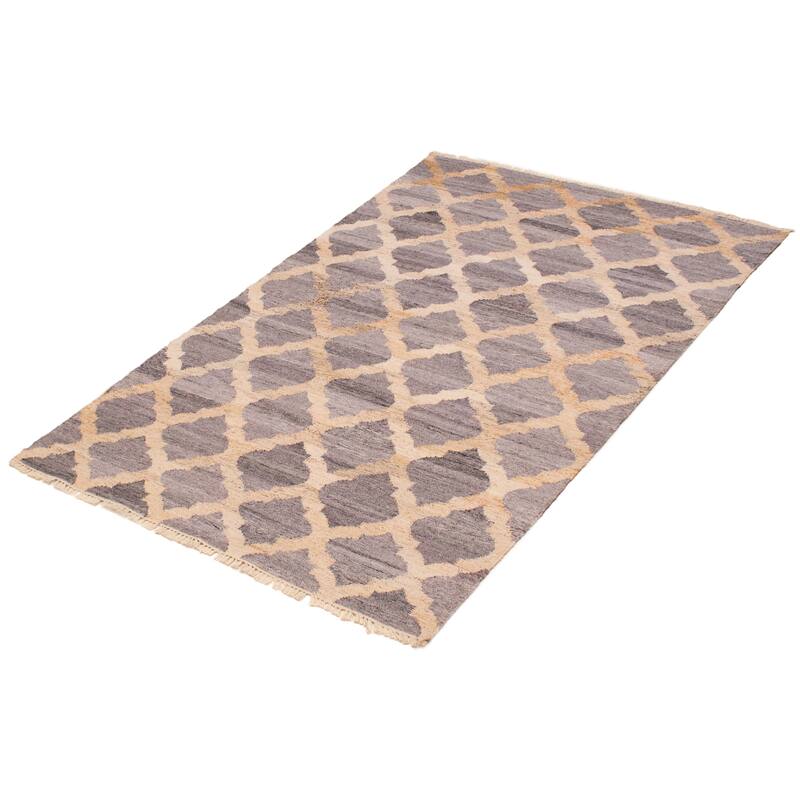 Ankara FW Grey Kilim 5'2" x 8'0" - 5'2 x 8'0