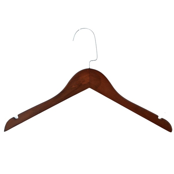 Household Wooden Nonslip Suits Pants Clothes Clothing Hanger Hook Wooden Color