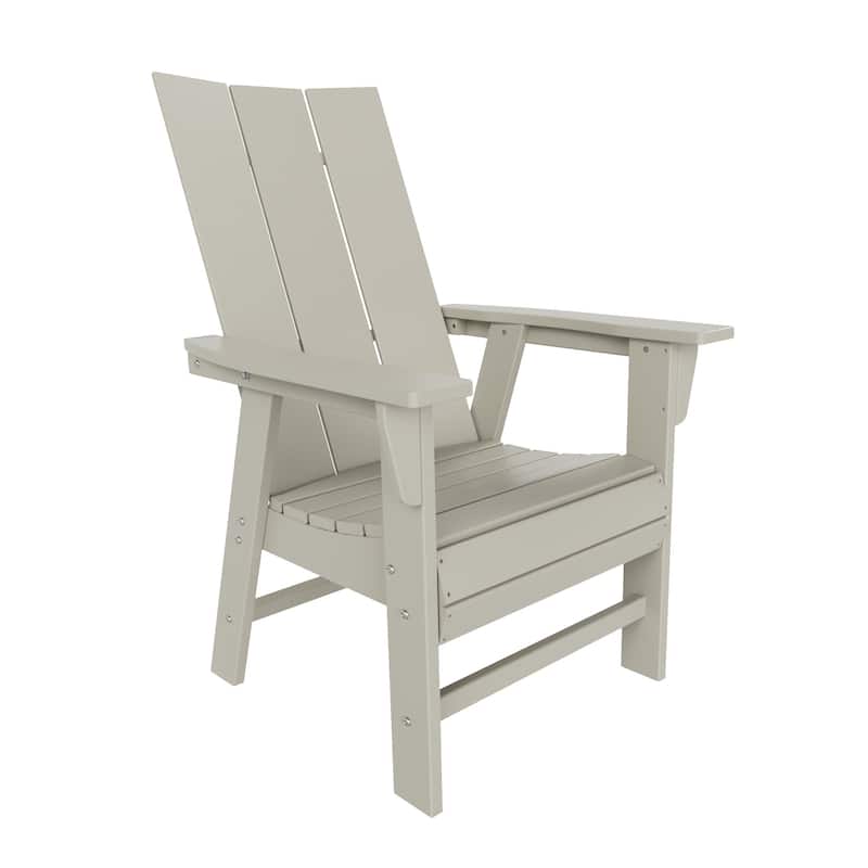 Shoreside 5-Piece Square Poly Eco-Friendly All Weather Outdoor Dining Set with Armchairs