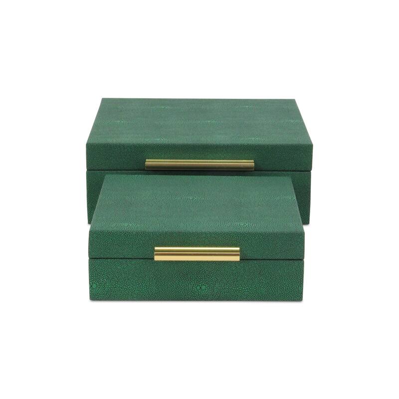 Lusan Black Vinyl Decorative Box Set