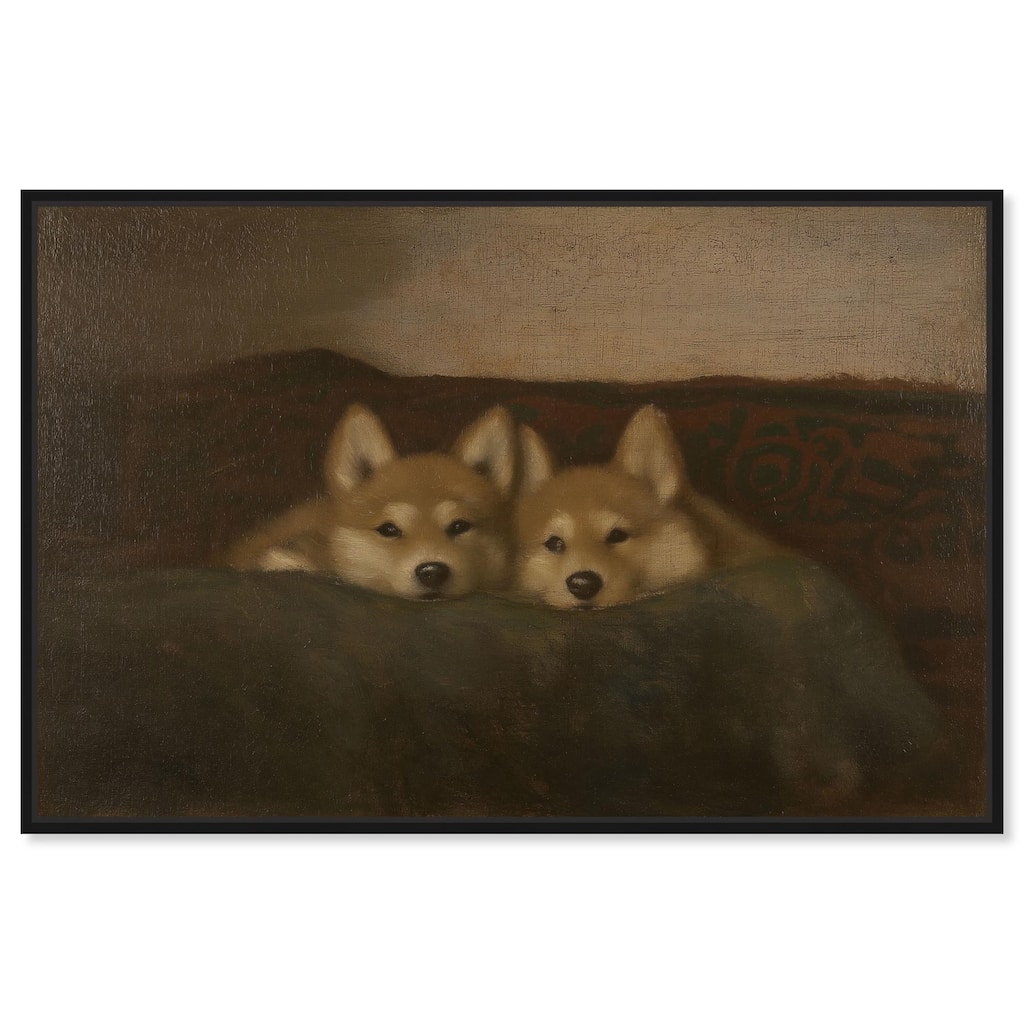 Rustic Dog Days Canvas by Art Remedy