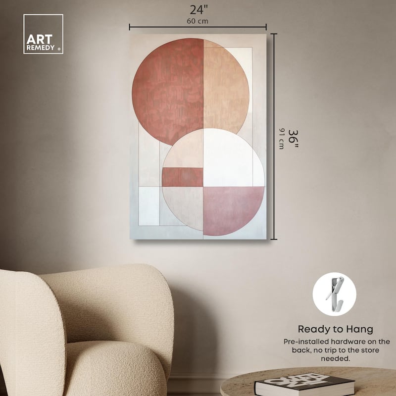 Modernist Circles I Canvas by Art Remedy, Gallery Wrapped