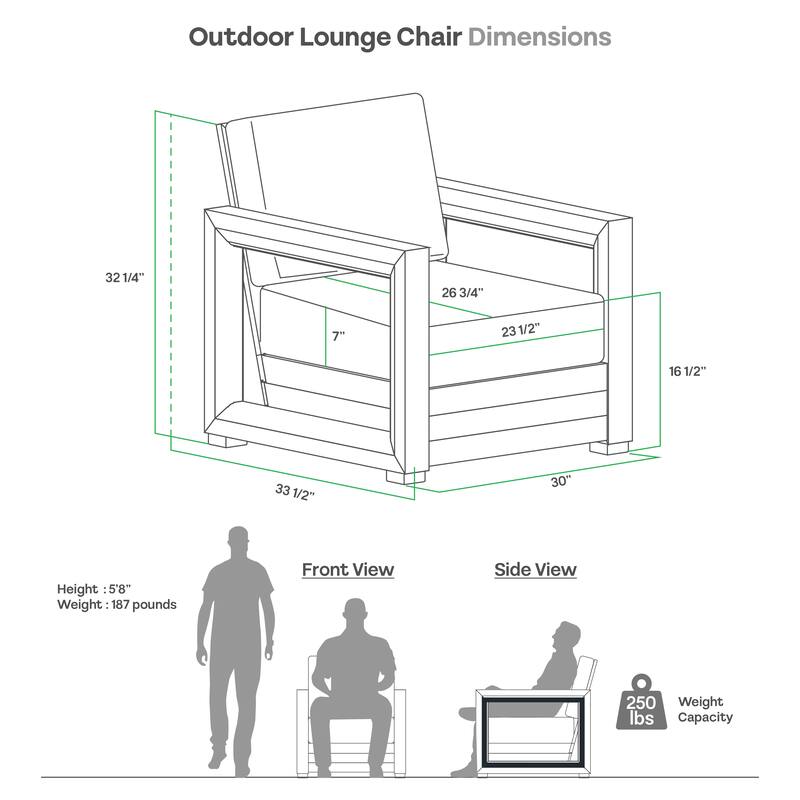 Cambridge Casual Carson 3-piece Teak Club Chair Outdoor Set with Cushion