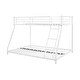 preview thumbnail 18 of 16, Twin over Full Bunk Bed with Ladder, Metal Bunkbeds Frame w/Guardrails