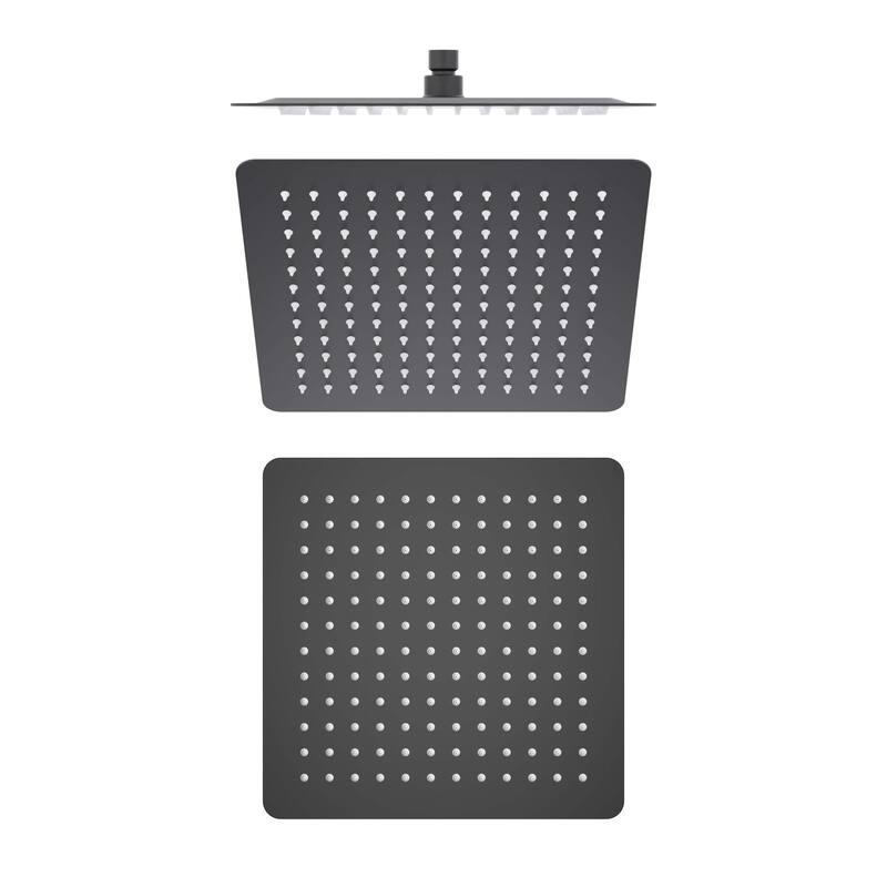 Cube 12" Metal Ultra Thin Profile Rain Shower Head 1.75 GPM - Matte Black
