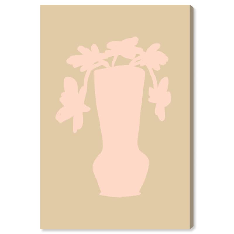 Wynwood Studio Canvas Floral and Botanical Pale Blush Plant Pink and Light Pink Modern & Contemporary Wall Art Canvas Print