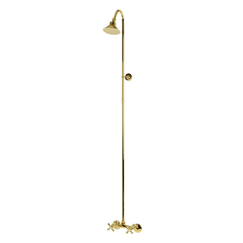 Kingston Brass Vintage Shower Combo - Polished Brass