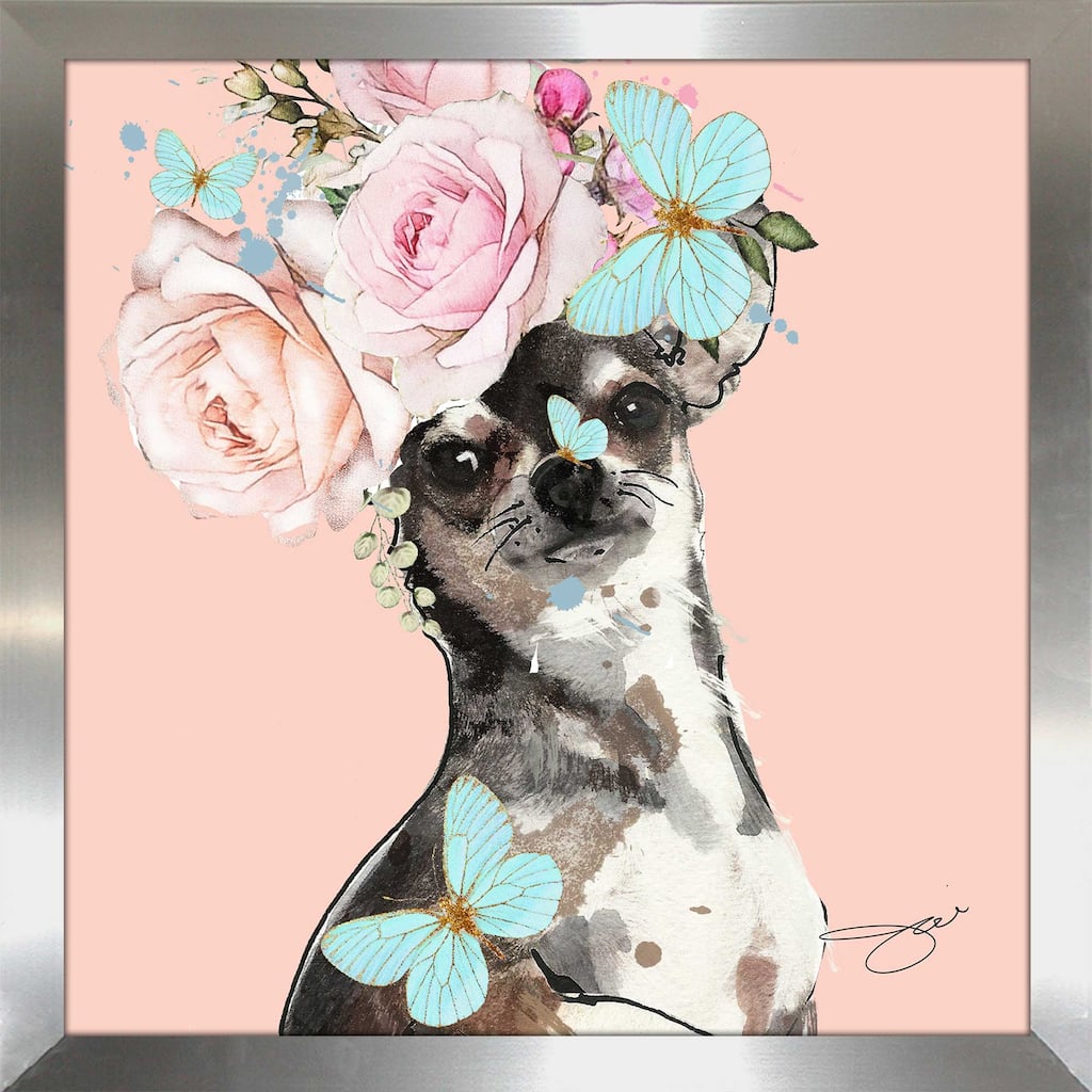 "Flower Chihuahua" by Jodi Print on Acrylic