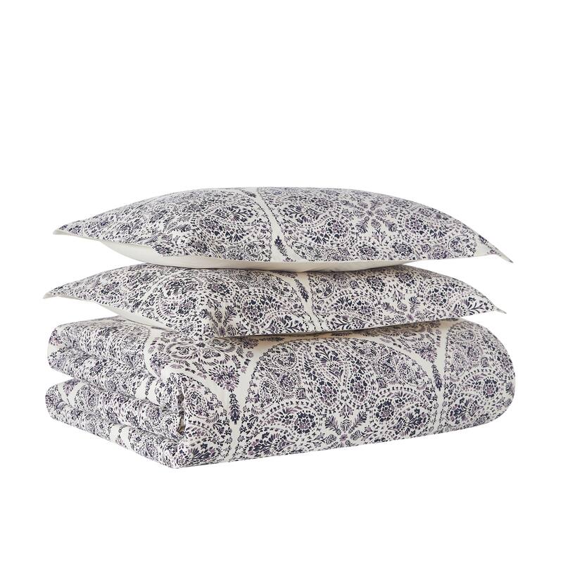 Cannon Gramercy Medallion 3 Piece Comforter Set - Blue - Twin - Twin XL