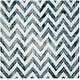 preview thumbnail 99 of 121, SAFAVIEH Dip Dye Marybeth Hand-tufted Wool Chevron Area Rug 7' Square - Ivory/Navy - Square