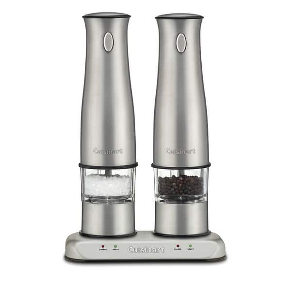 Electric Salt and Pepper Grinder Set 2 Mills Rechargeable with