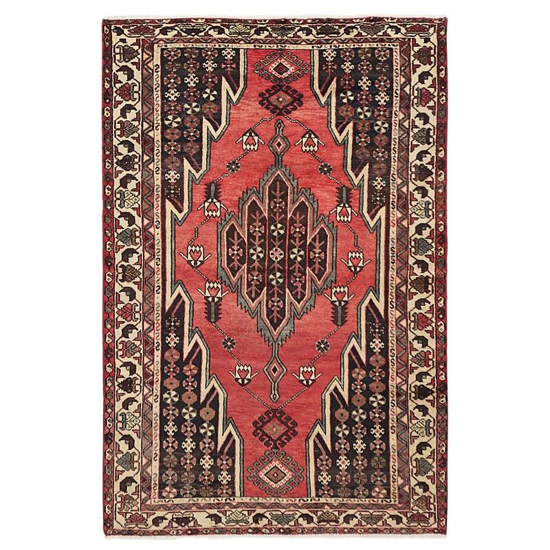 ECARPETGALLERY Hand-knotted Anadol Red Wool Rug - 4'5 x 6'7