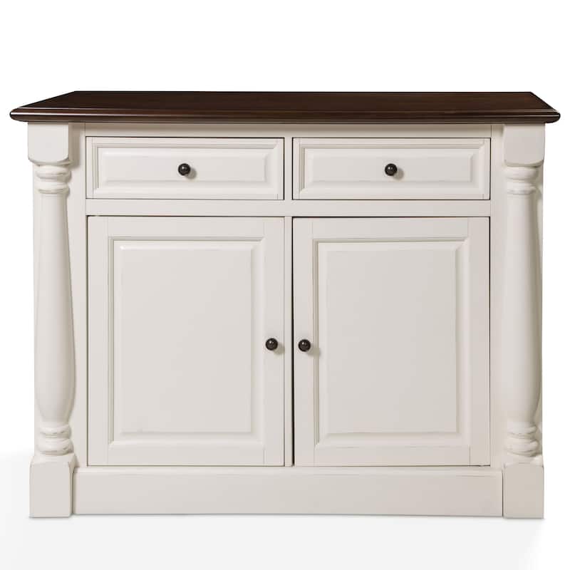 Crosley Shelby White Buffet - 47.75"L x 19"W x 36.25"H