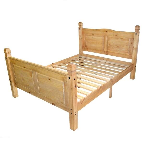 Shop Vidaxl Bed Frame Mexican Pine Corona Range 63 X78 7