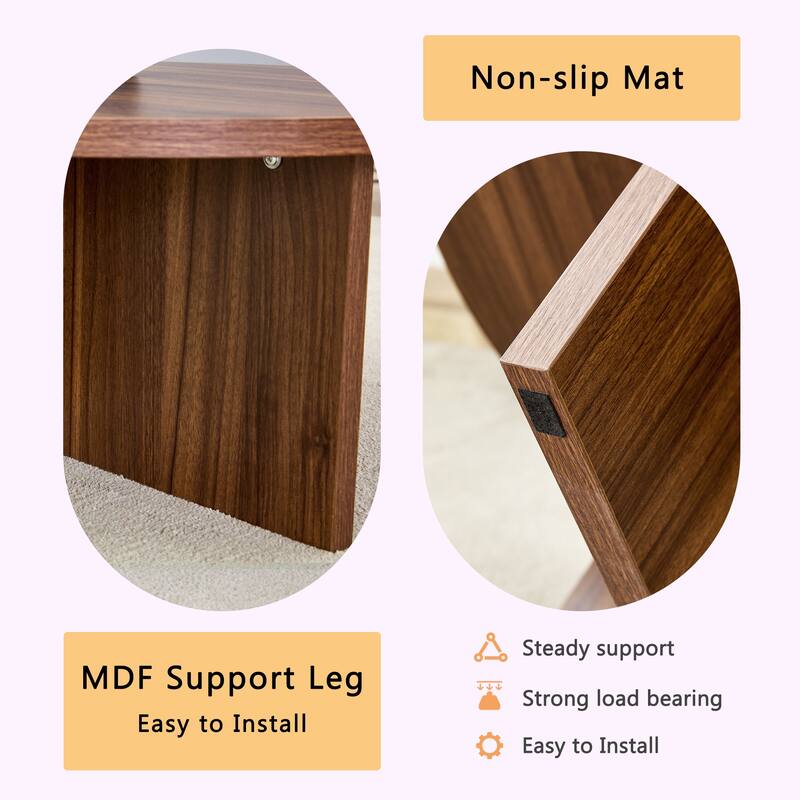 Modern Minimalist Coffee Table Nordic Elegant Coffee Table Multifunctional Round Table, for Office Living Room Bedroom