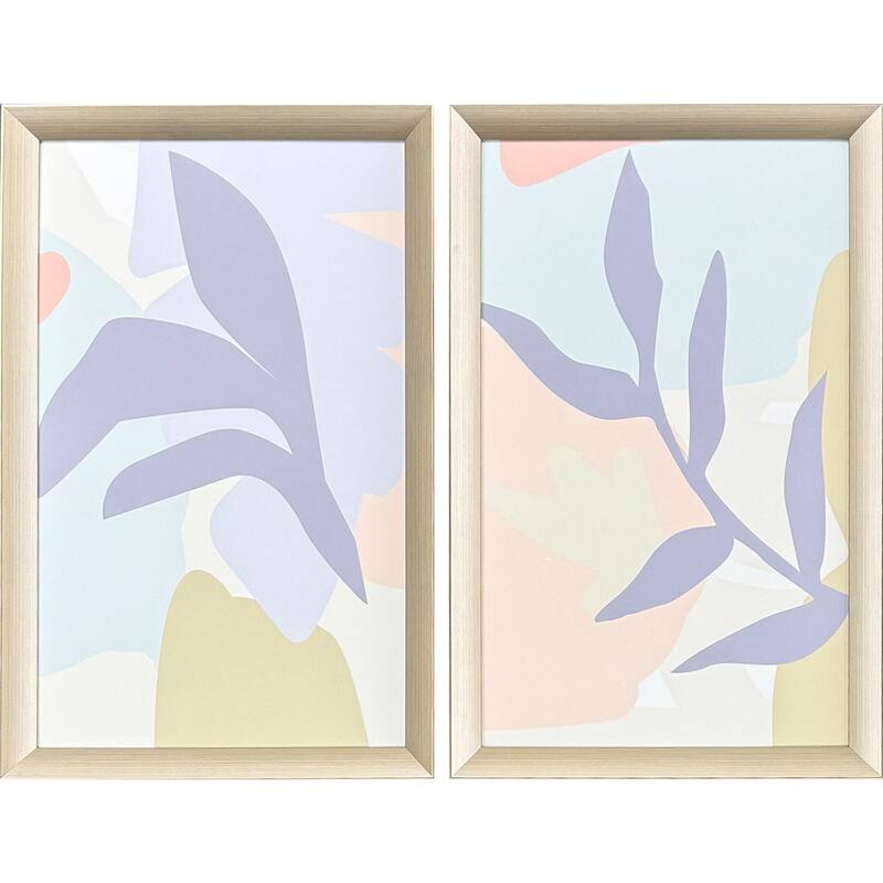 Paragon Pastel Tropics Framed Art - Set of 2