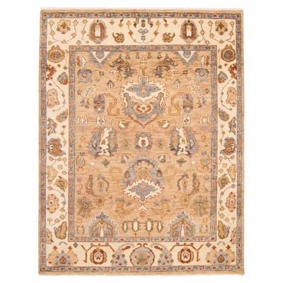 ECARPETGALLERY Hand-knotted Jules Serapi Tan Wool Rug - 7'11 x 10'2