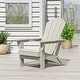preview thumbnail 62 of 101, POLYTRENDS Laguna All Weather Poly Outdoor Adirondack Chair - Foldable Sand