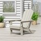preview thumbnail 60 of 98, POLYTRENDS Laguna Folding Poly Eco-Friendly All Weather Outdoor Adirondack Chair
