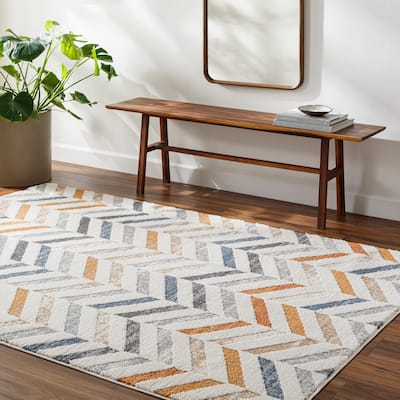 Valet Industrial Abstract Area Rug