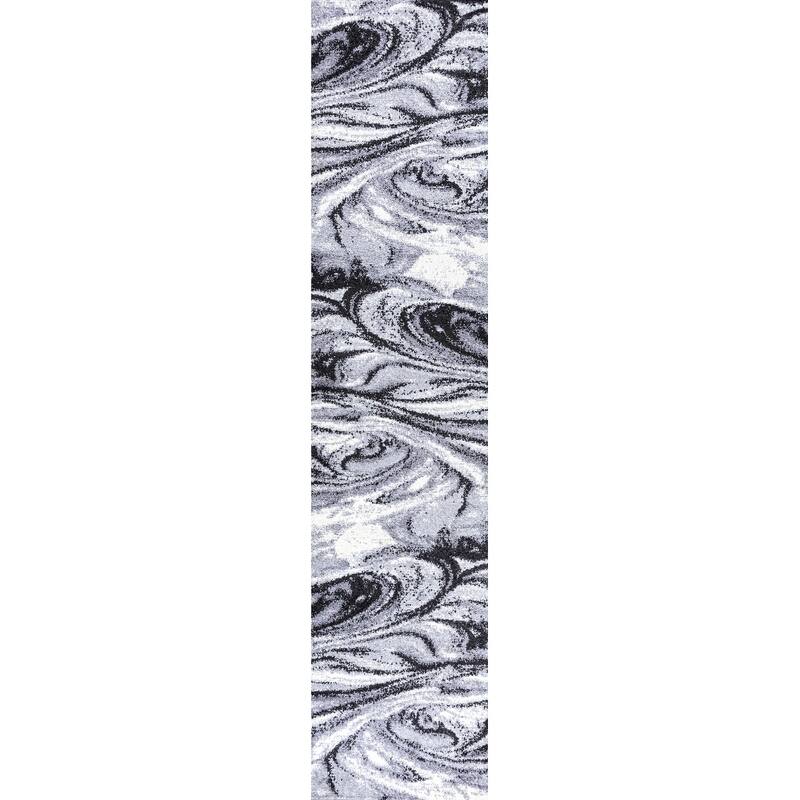 JONATHAN Y Alcudia Abstract Marble Contemporary Area Rug - 2 X 8