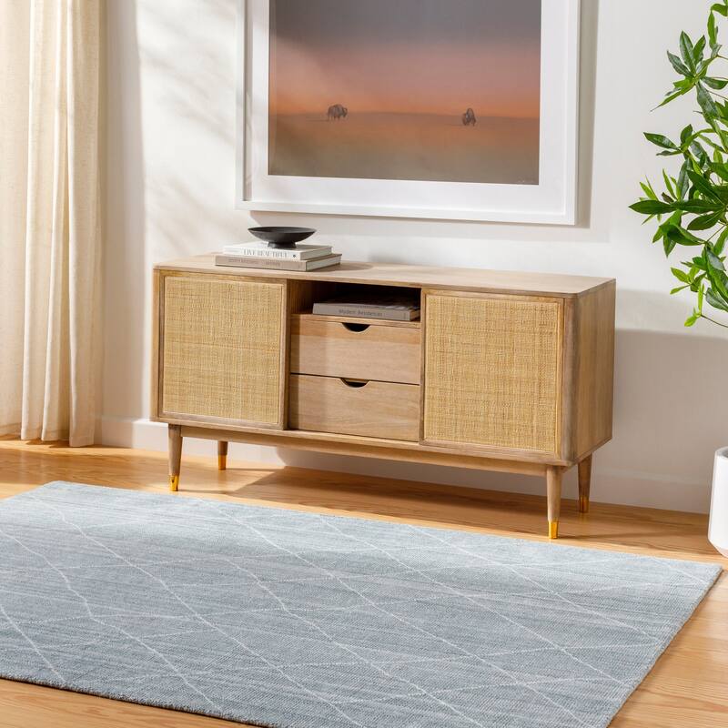 Tamya Global Area Rug - Aqua - 2' x 3'