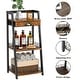 preview thumbnail 5 of 18, 3 Tier Narrow Bathroom Shelf with Drawers, Bathroom Organizer, Open Floor Standing Ladder Rack for Tight Spaces