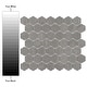 preview thumbnail 5 of 4, Merola Tile Liverpool Hex Light Grey 10" x 11-3/8" Ceramic Mosaic Floor and Wall Tile