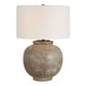 preview thumbnail 1 of 5, Uttermost Rock Of Ages Rust Brown Table Lamp - 19"W x 19"D x 26.5"H
