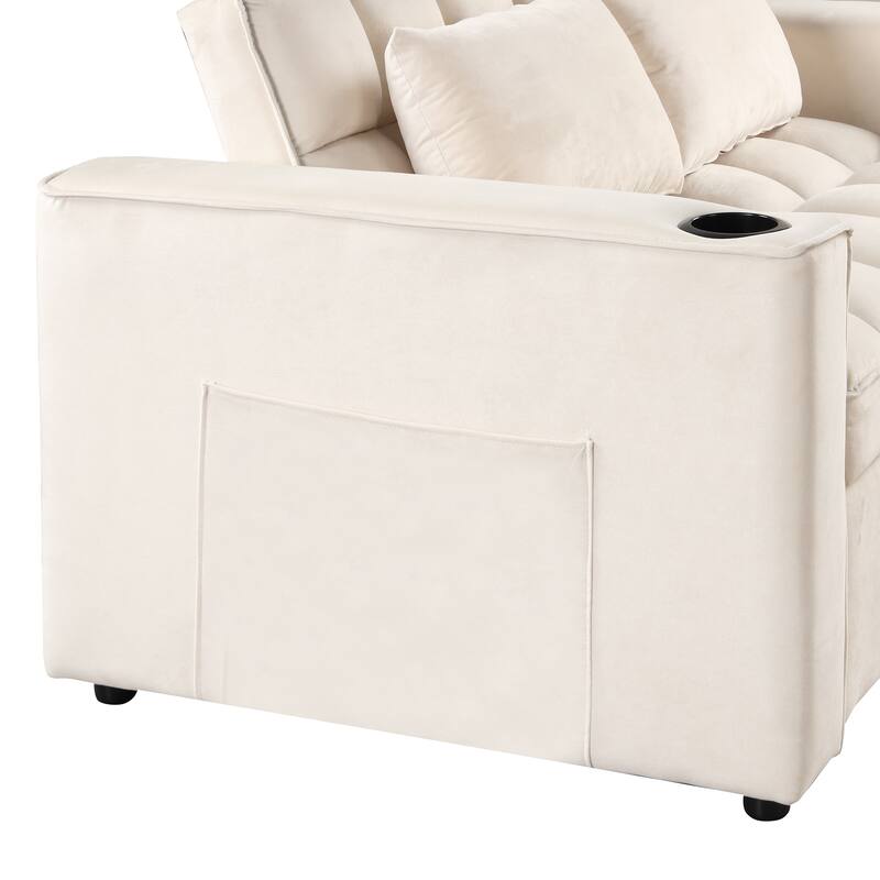 55.3" 4-1 Multi-functional Sofa Bed