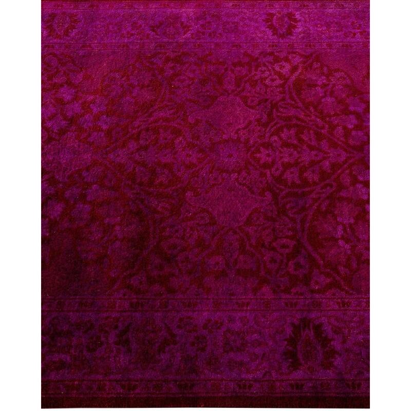 Fine Vibrance One-of-a-Kind Hand-Knotted Runner Rug - Red, 2' 7" x 23' 4" - 2' 7" x 23' 4"
