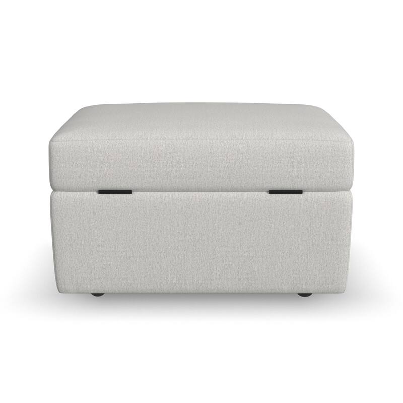 Flex Taupe Fabric Ottoman with Storage